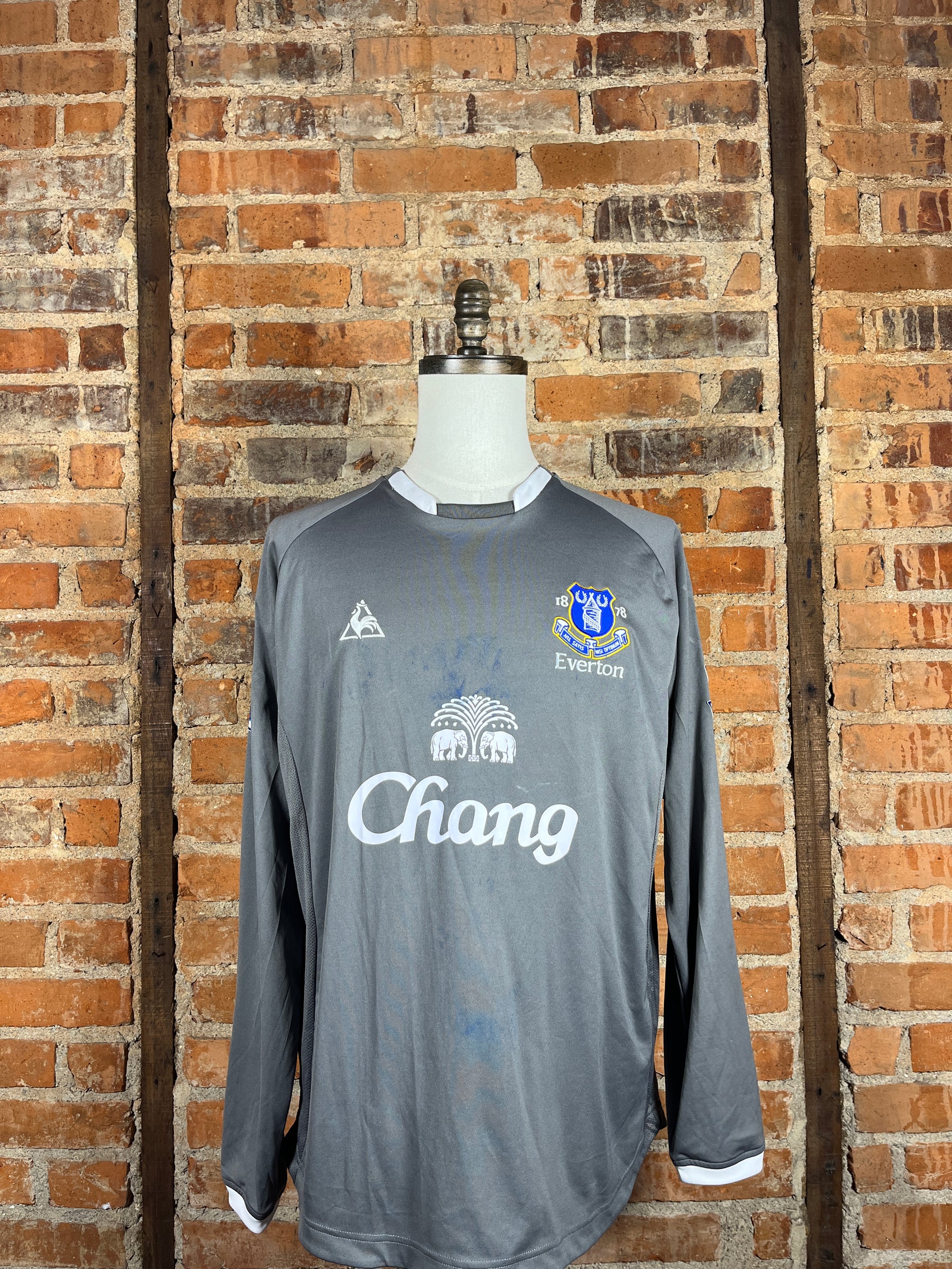 Everton Football Club #24 Howard L/S Match Worn/Issue – Goalkeeper – L – 2009 – (7/10)