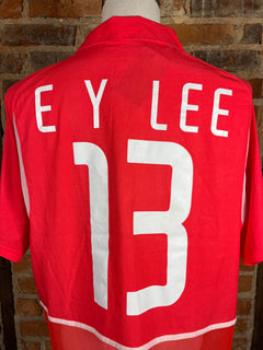 South Korea #13 E. Y. Lee Match Worn/Issue – Home – L – 2002 – (8/10)