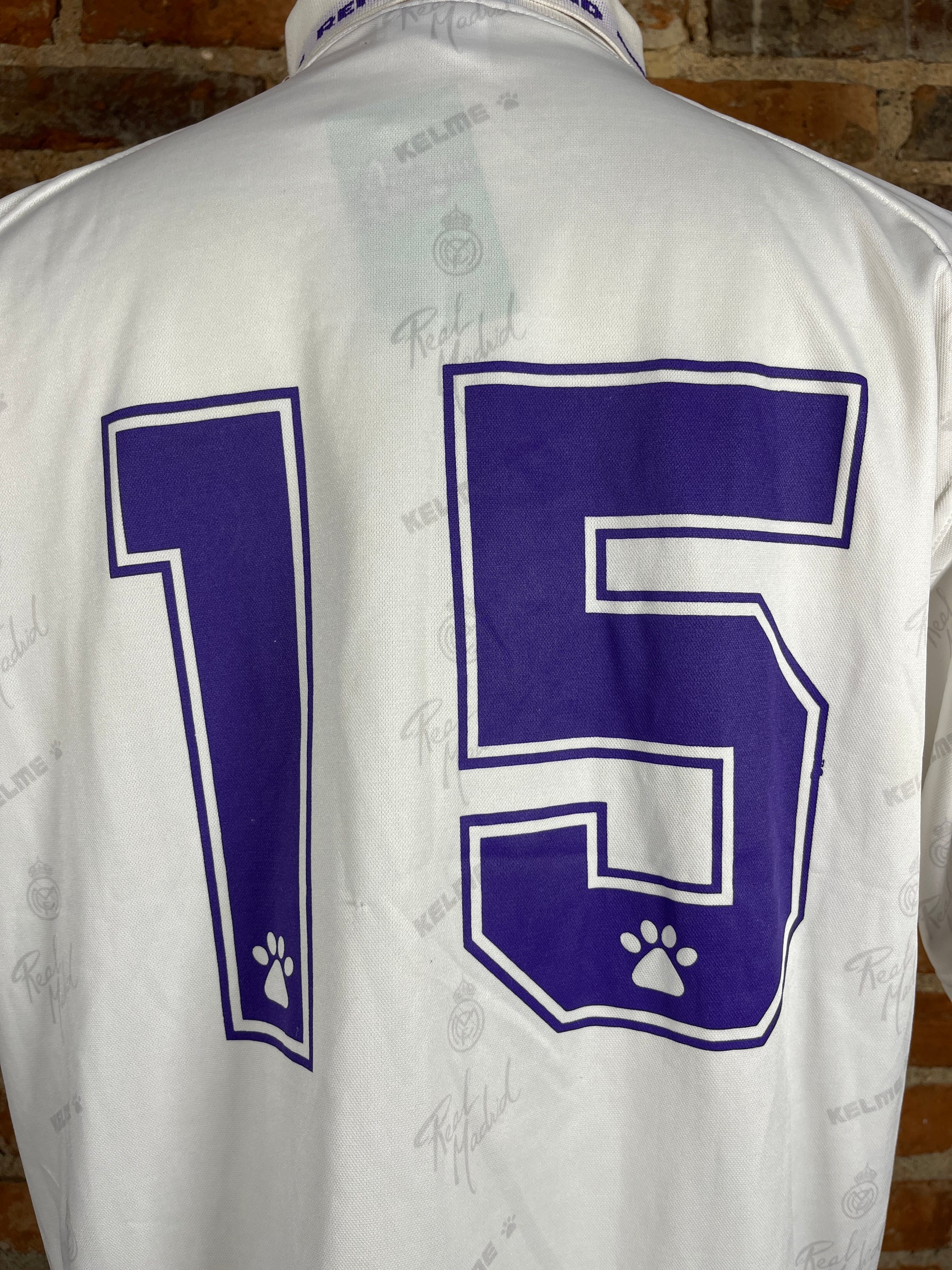 Real Madrid #15 Match Worn/Issue in Friendly Match - Home – L – 1996 – (8/10)
