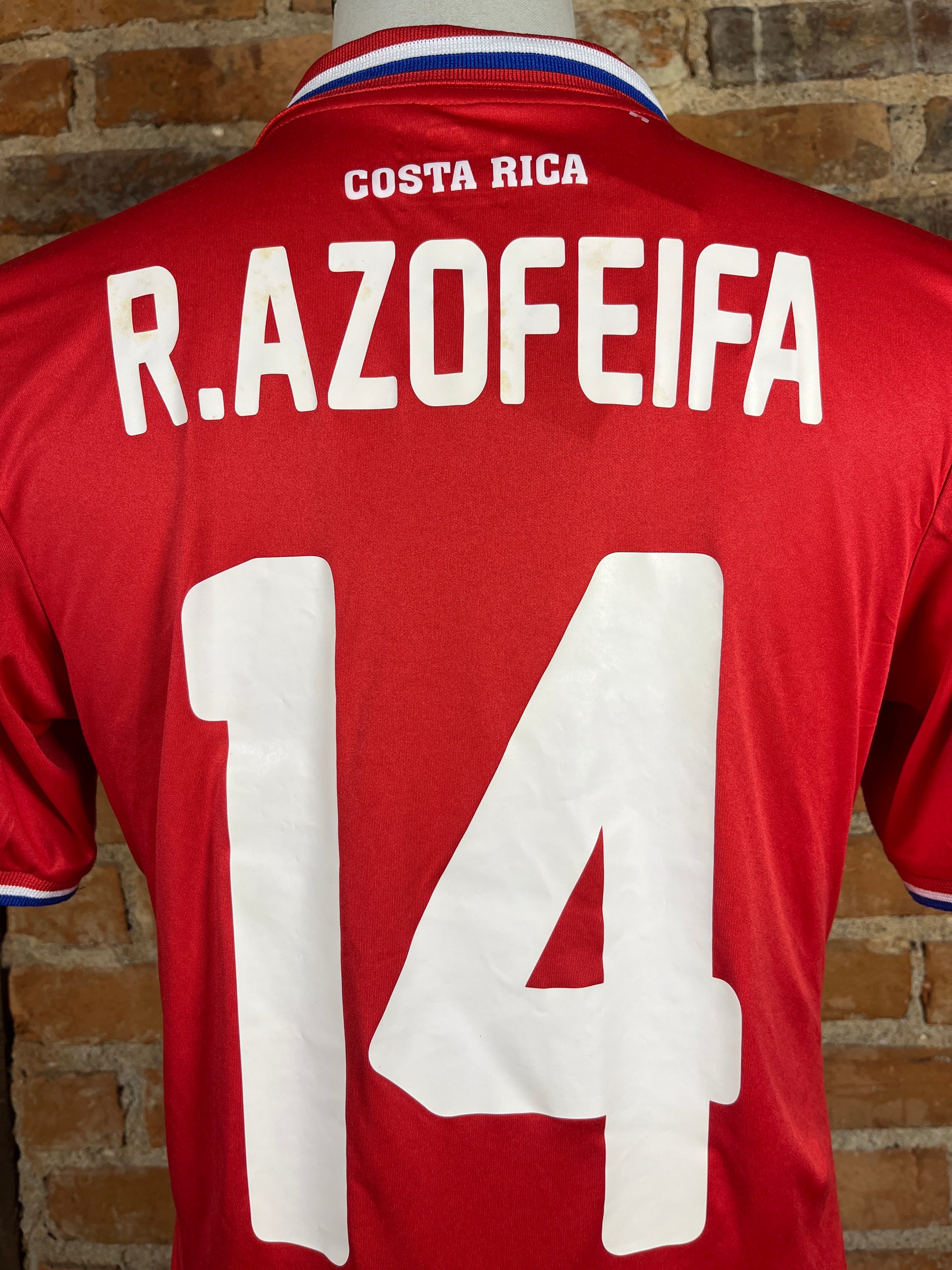 Costa Rica #14 R. Azofeifa Match Worn/Issue – Home – M – 2015 – (7/10)