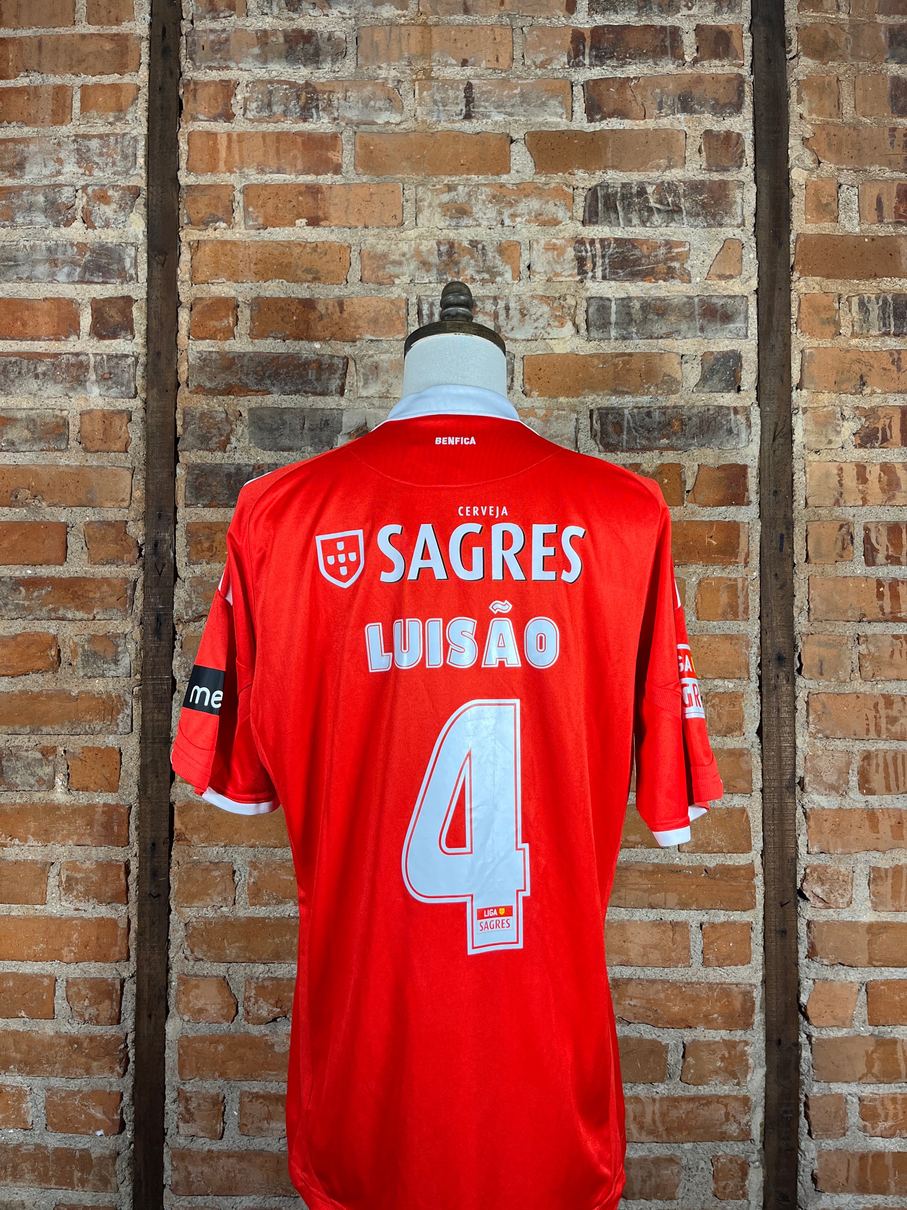 S.L. Benfica #4 Luisão Match Worn/Issue – Home – XL – 2008 – (8/10)