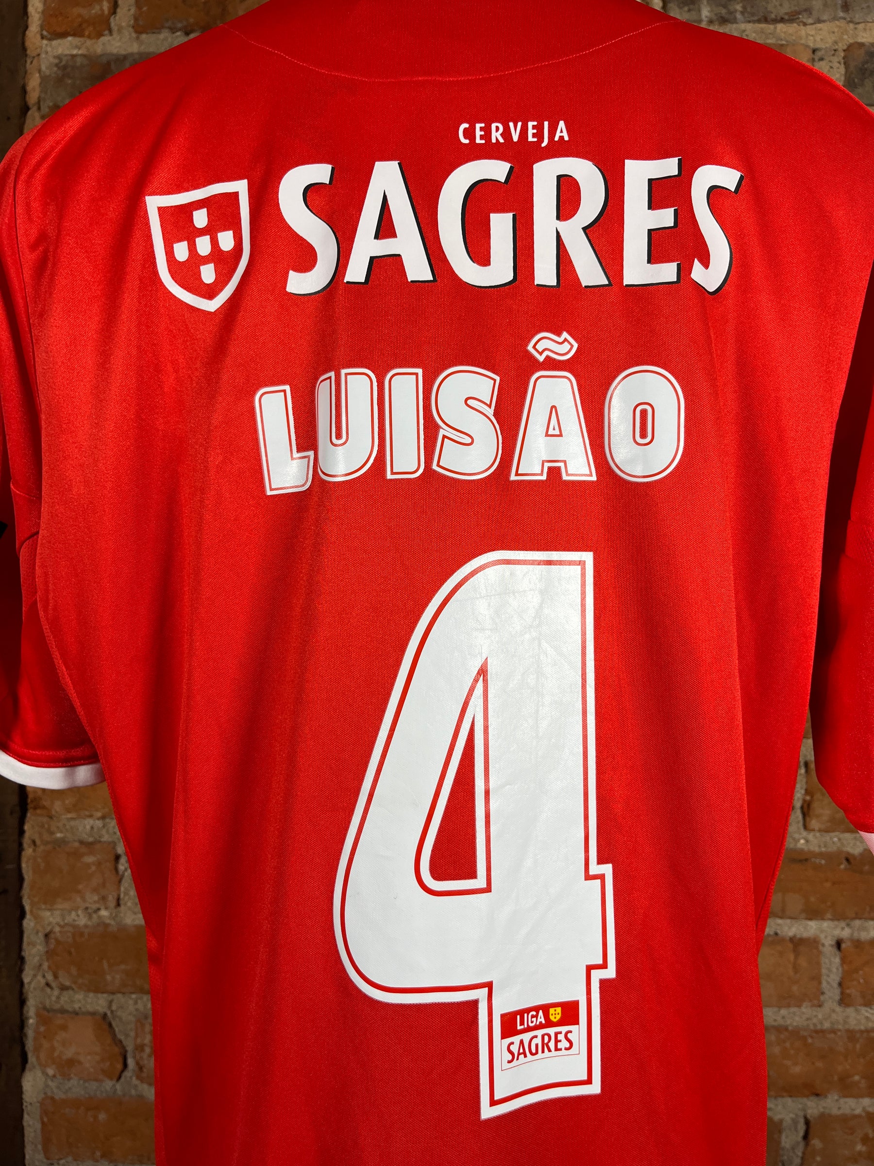 S.L. Benfica #4 Luisão Match Worn/Issue – Home – XL – 2008 – (8/10)