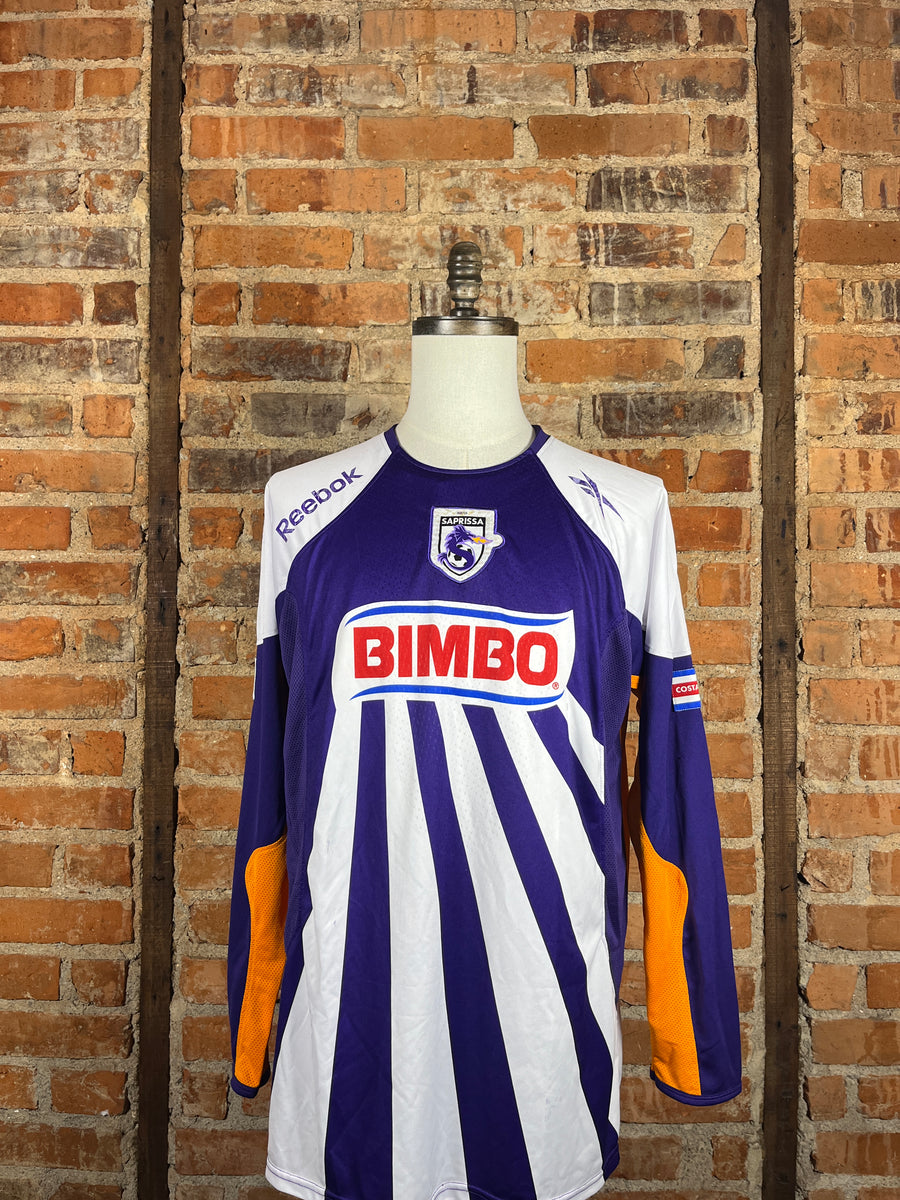 Deportivo Saprissa #8 W. Centeno L/S – Home – L – 2009 – (8/10)