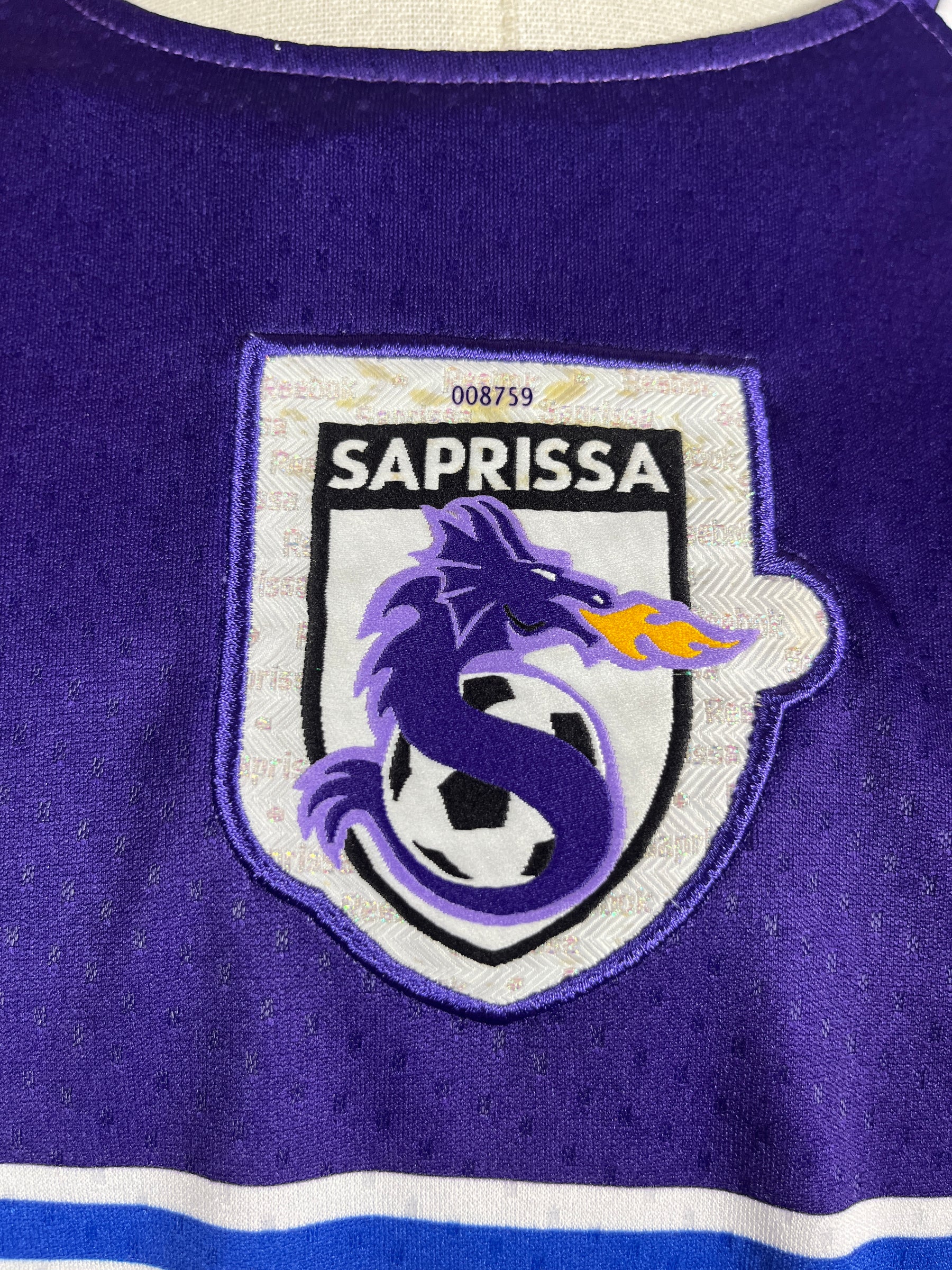 Deportivo Saprissa #8 W. Centeno L/S – Home – L – 2009 – (8/10)