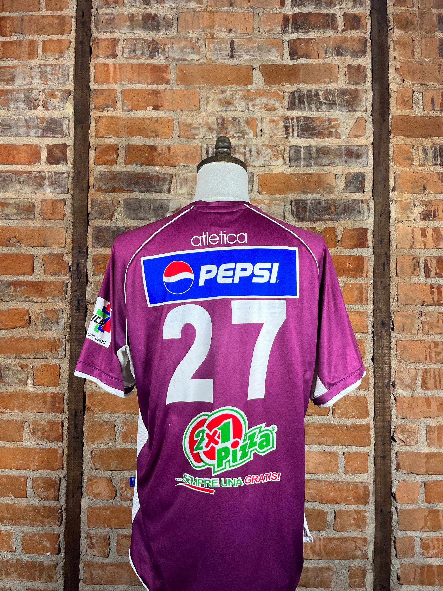 Deportivo Saprissa #27 Match Worn/Issue – Home – XL – 2002 – (7/10)