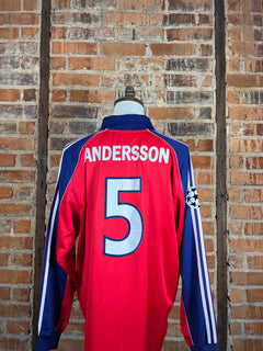 FC Bayern Munich #5 Andersson L/S Match Worn/Issue – Home – XL – 1999 – (8/10)