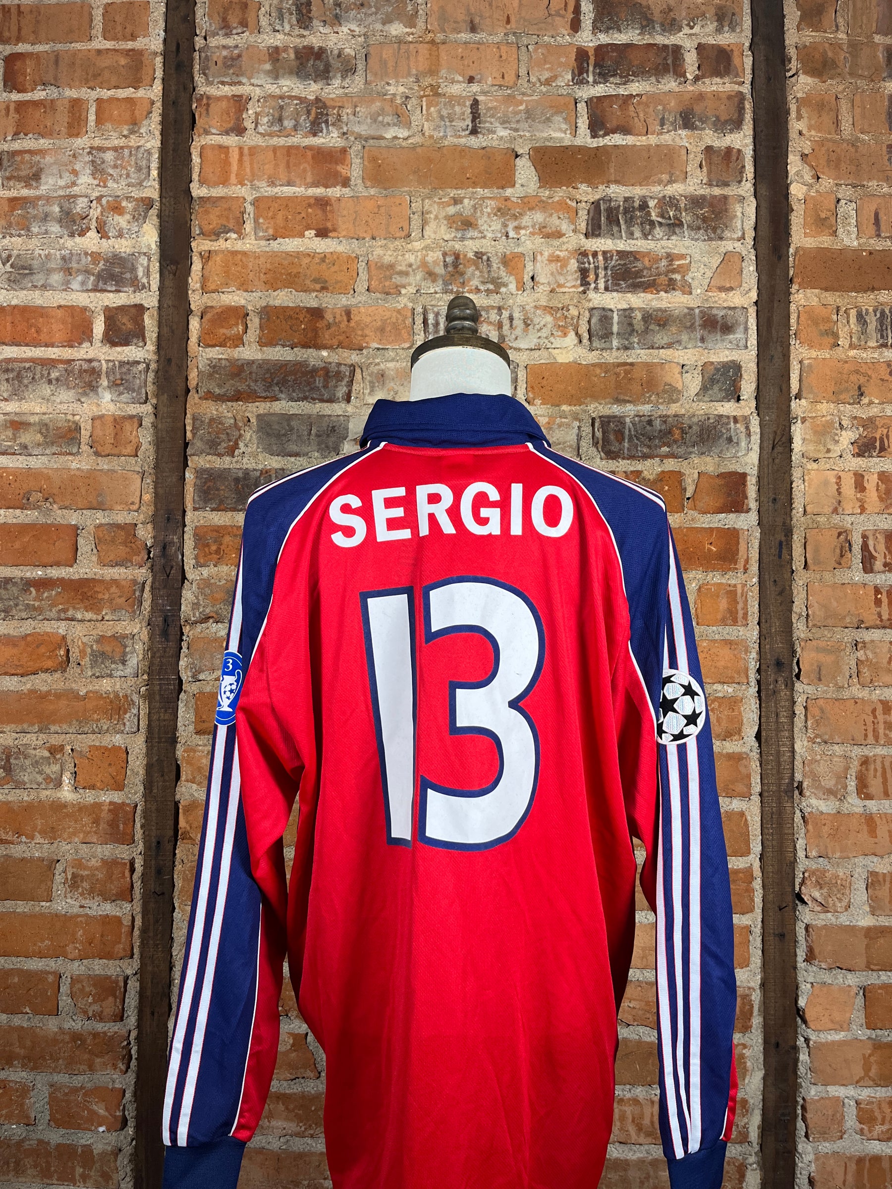 FC Bayern Munich #13 Sérgio L/S Match Worn/Issue – Home – XL – 1999 – (8/10)